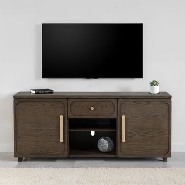 Vellara 70 Inch Tv Console In Dark Walnut
