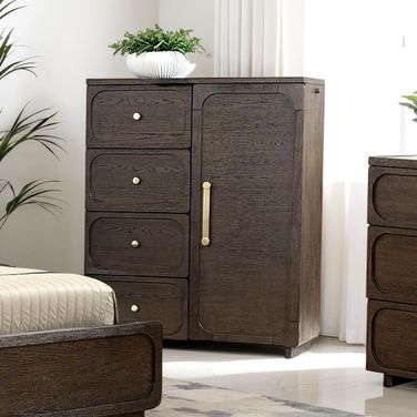 Vellara Gentleman's Chest In Dark Walnut
