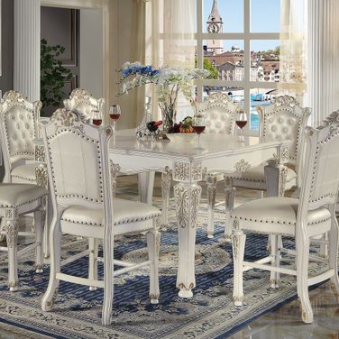 Vendome Counter Height Table In Antique Pearl