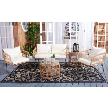 Venta 5 Piece Living Set In Natural and Beige