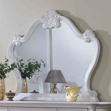 Ventresca Mirror In White