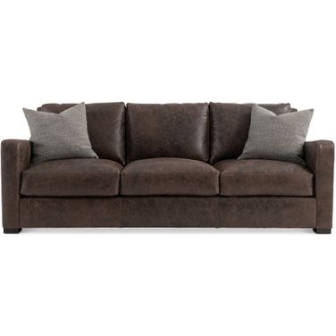 Ventura Leather Sofa In Brown