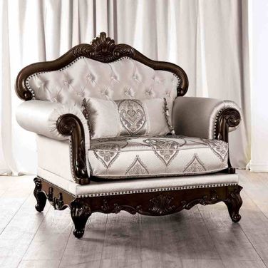 Veracruz Chair In Dark Cherry and Beige
