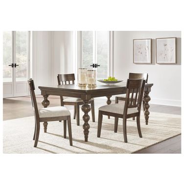 Veramond Dining Room Set In Dark Brown