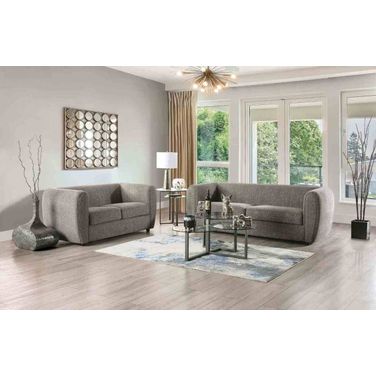 Verdal Living Room Set In Charcoal Gray