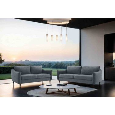 Vermon Living Room Set In Gray