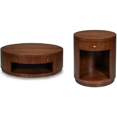 Vero Occasional Table Set In Brown