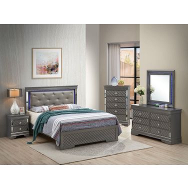Verona Youth Bedroom Set In Charcoal