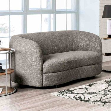 Versoix Loveseat In Charcoal Gray