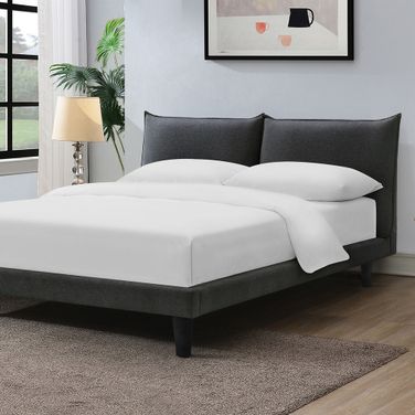 Verwood Eastern King Bed In Gray
