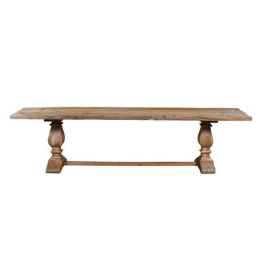 Vibe Vintage Hand-Made Wood Dining Bench In Natural