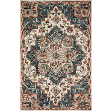 Victoria Blue/Red 7'9" x 9'9" Rug