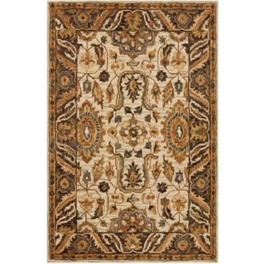 Victoria Ivory/Dk Taupe 7'9" x 9'9" Rug