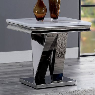 Villarsglane End Table In Chrome