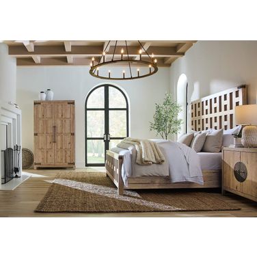 Vineyard Row Bedroom Set In Light Wood