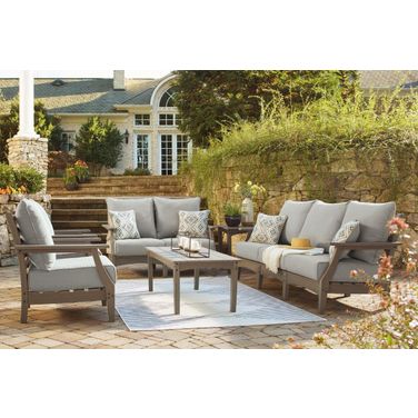 Visola Gray Outdoor Conversation Set