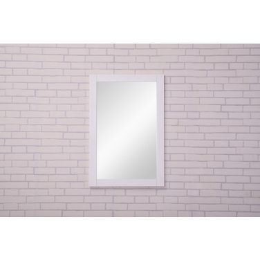 Aqua 22" White Mirror