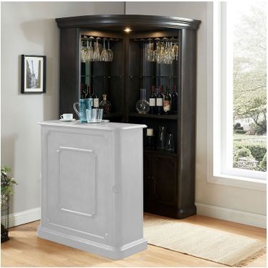 Voltaire Curio Cabinet In Gray