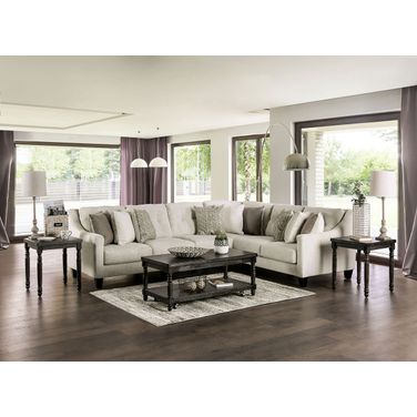 Waldport Sectional In Ivory