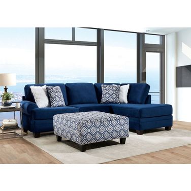 Waldport Sectional In Navy