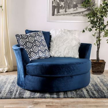 Waldport Swivel Chair In Navy