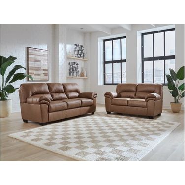 Walker Point Living Room Set In Caramel