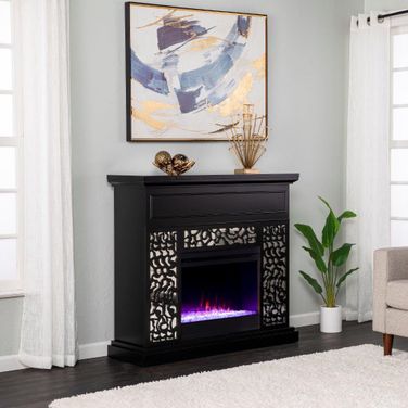 Wansford Color Changing Fireplace In Black