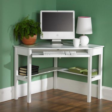 Wardboro Corner Computer Desk In White