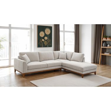 Watton Right Chaise Sectional In Light Gray