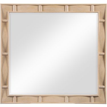 Weave Mirror In Natural and Natural