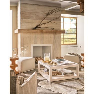 Weekender Hermosa Square Occasional Table Set In White Sand