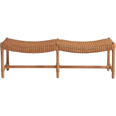 Weekender Murro Bay Bench In Natural Rattan