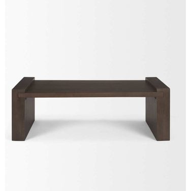 Wesson Wooden Rectangular Coffee Table In Brown