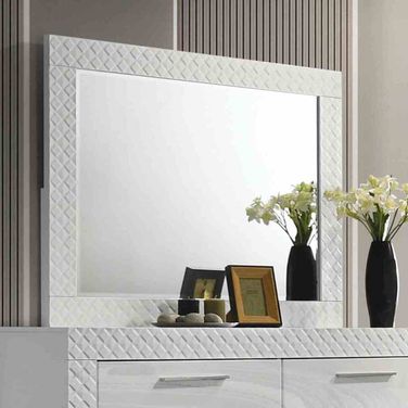 Whitby Mirror In White