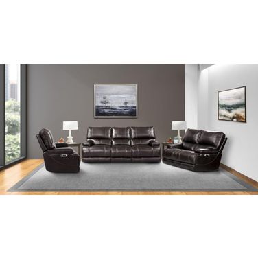 Whitman Verona Coffee Cordless Power Reclining Living Room Set
