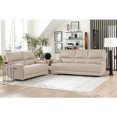 Whitman Verona Linen Cordless Power Reclining Living Room Set