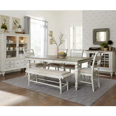 Whitney Leg Dining Room Set w/ Bench