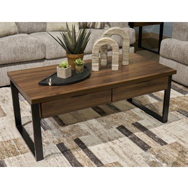 Wickman Falls Coffee Table In Dark Brown
