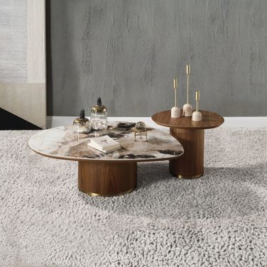 Willene Occasional Table Set In Brown