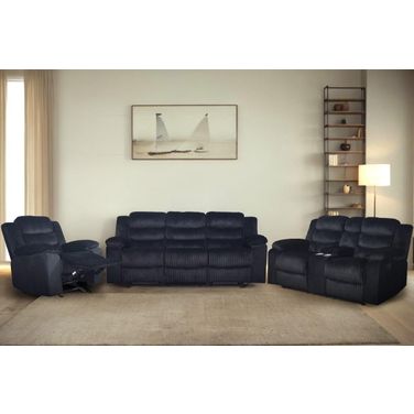 Willow Living Room Set In Black
