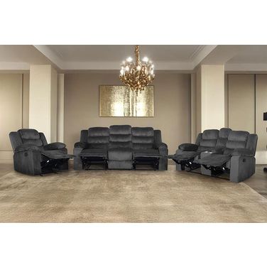 Willow Living Room Set In Gray