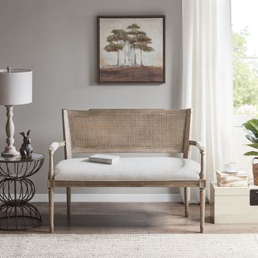 Willshire Settee In Beige/ Reclaimed Natural