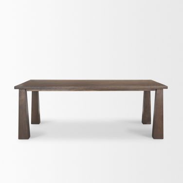 Wolcott Rectangular Solid Wood Dining Table In Brown