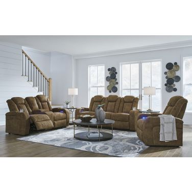 Wolfridge Power Reclining Living Room Set In Brindle