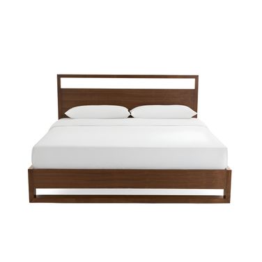 Wood and California King Bed Frame In Brown