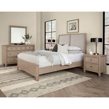Woodbridge Upholstered Bedroom Set In Grey