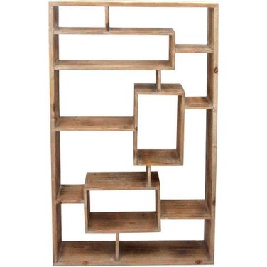 Wooden Wall Shelf In Brown