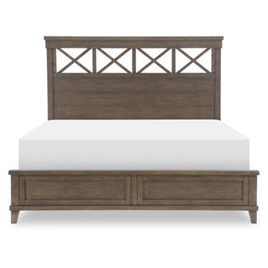 XXX's And OOO's Complete California King Panel Bed In Cocoa