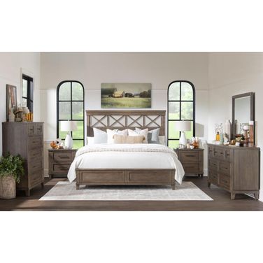 XXX's And OOO's Panel Bedroom Set In Cocoa