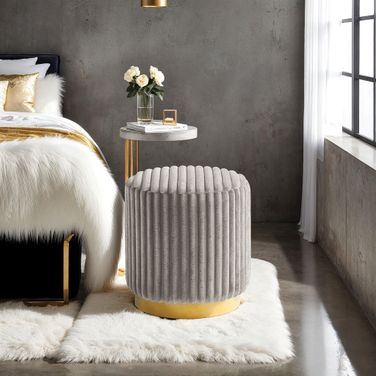 Yolanda Stool In Gray